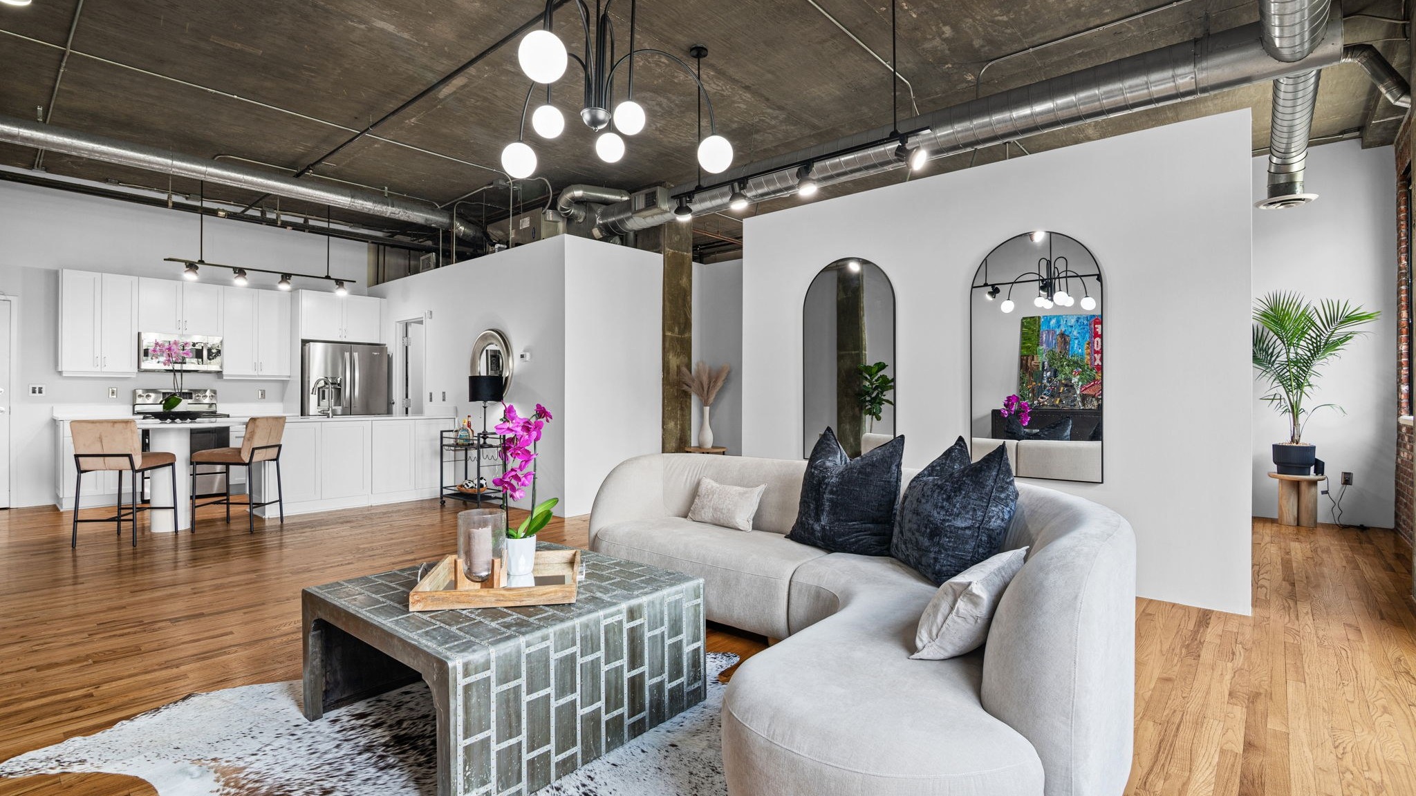 Staged Buckhead Village Lofts interior from the Hollie Grant real estate case study.